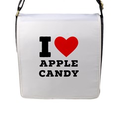 I Love Apple Candy Flap Closure Messenger Bag (l) by ilovewhateva