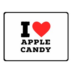 I Love Apple Candy Two Sides Fleece Blanket (small) by ilovewhateva