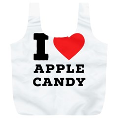 I Love Apple Candy Full Print Recycle Bag (xl) by ilovewhateva