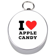 I Love Apple Candy Silver Compasses by ilovewhateva