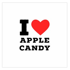 I Love Apple Candy Square Satin Scarf (36  X 36 ) by ilovewhateva