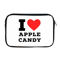 I Love Apple Candy Apple Macbook Pro 17  Zipper Case by ilovewhateva