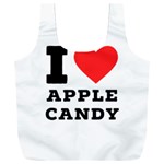 I love Apple candy Full Print Recycle Bag (XXXL) Back