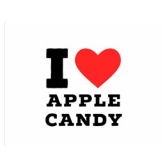 I Love Apple Candy Premium Plush Fleece Blanket (medium) by ilovewhateva