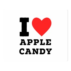 I Love Apple Candy Premium Plush Fleece Blanket (large) by ilovewhateva