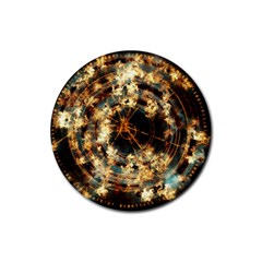 Science Fiction Background Fantasy Rubber Coaster (round) by danenraven