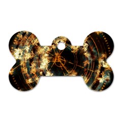 Science Fiction Background Fantasy Dog Tag Bone (two Sides) by danenraven