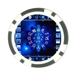 Astrology Horoscopes Constellation Poker Chip Card Guard by danenraven