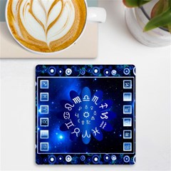 Astrology Horoscopes Constellation Uv Print Square Tile Coaster  by danenraven