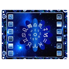 Astrology Horoscopes Constellation Two Sides Premium Plush Fleece Blanket (extra Small) by danenraven