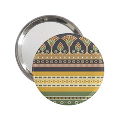 Seamless-pattern-egyptian-ornament-with-lotus-flower 2 25  Handbag Mirrors by Salman4z