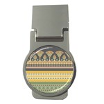 Seamless-pattern-egyptian-ornament-with-lotus-flower Money Clips (Round)  Front