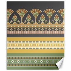 Seamless-pattern-egyptian-ornament-with-lotus-flower Canvas 8  X 10  by Salman4z