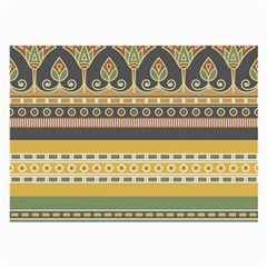 Seamless-pattern-egyptian-ornament-with-lotus-flower Large Glasses Cloth (2 Sides) by Salman4z