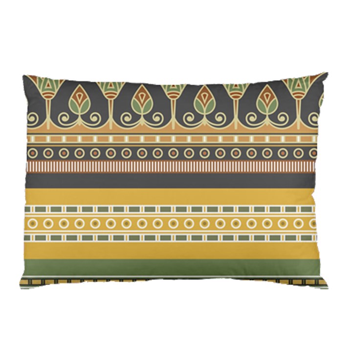 Seamless-pattern-egyptian-ornament-with-lotus-flower Pillow Case