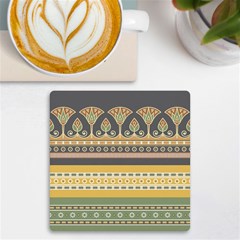 Seamless-pattern-egyptian-ornament-with-lotus-flower Uv Print Square Tile Coaster  by Salman4z