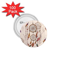 Coloured-dreamcatcher-background 1 75  Buttons (100 Pack)  by Salman4z