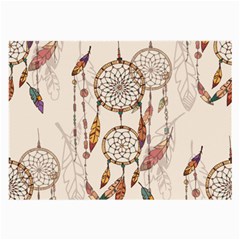 Coloured-dreamcatcher-background Large Glasses Cloth by Salman4z