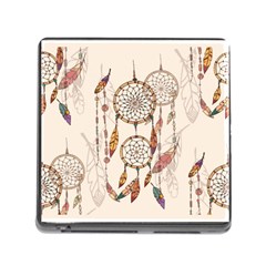 Coloured-dreamcatcher-background Memory Card Reader (square 5 Slot) by Salman4z