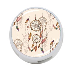 Coloured-dreamcatcher-background 4-port Usb Hub (one Side) by Salman4z