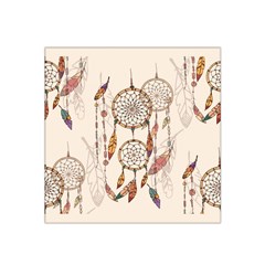 Coloured-dreamcatcher-background Satin Bandana Scarf 22  X 22  by Salman4z