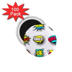 Set-colorful-comic-speech-bubbles 1 75  Magnets (100 Pack)  by Salman4z