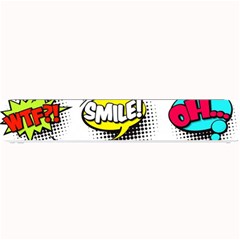 Set-colorful-comic-speech-bubbles Small Bar Mat by Salman4z