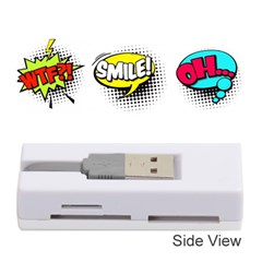 Set-colorful-comic-speech-bubbles Memory Card Reader (stick) by Salman4z