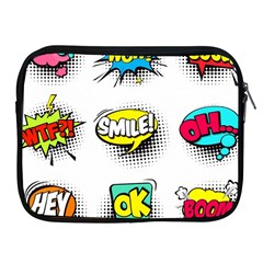 Set-colorful-comic-speech-bubbles Apple Ipad 2/3/4 Zipper Cases by Salman4z