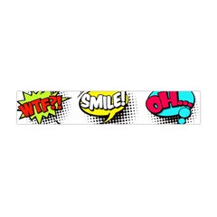 Set-colorful-comic-speech-bubbles Premium Plush Fleece Scarf (mini) by Salman4z