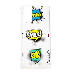 Set-colorful-comic-speech-bubbles Samsung Galaxy Note 20 Tpu Uv Case by Salman4z