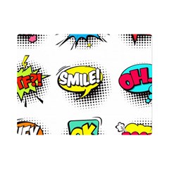 Set-colorful-comic-speech-bubbles Premium Plush Fleece Blanket (mini) by Salman4z