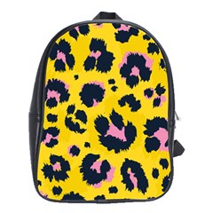 Leopard-print-seamless-pattern School Bag (large) by Salman4z