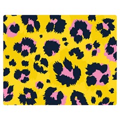 Leopard-print-seamless-pattern Two Sides Premium Plush Fleece Blanket (medium) by Salman4z