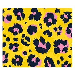 Leopard-print-seamless-pattern Premium Plush Fleece Blanket (small) by Salman4z