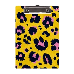 Leopard-print-seamless-pattern A5 Acrylic Clipboard by Salman4z