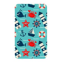 Seamless-pattern-nautical-icons-cartoon-style Memory Card Reader (rectangular) by Salman4z