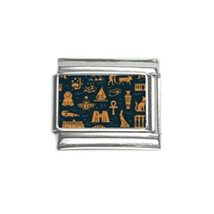 Dark-seamless-pattern-symbols-landmarks-signs-egypt Italian Charm (9mm) by Salman4z