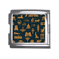 Dark-seamless-pattern-symbols-landmarks-signs-egypt Mega Link Italian Charm (18mm) by Salman4z