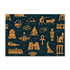 Dark-seamless-pattern-symbols-landmarks-signs-egypt Sticker A4 (10 Pack) by Salman4z