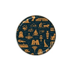 Dark-seamless-pattern-symbols-landmarks-signs-egypt Hat Clip Ball Marker (4 Pack) by Salman4z