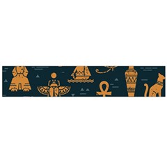 Dark-seamless-pattern-symbols-landmarks-signs-egypt Large Premium Plush Fleece Scarf  by Salman4z