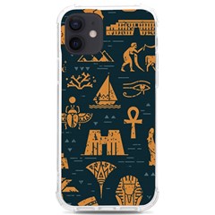 Dark-seamless-pattern-symbols-landmarks-signs-egypt Iphone 12/12 Pro Tpu Uv Print Case by Salman4z