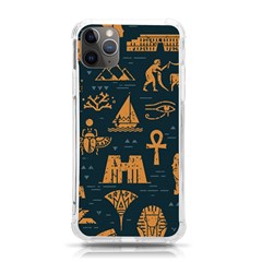 Dark-seamless-pattern-symbols-landmarks-signs-egypt Iphone 11 Pro Max 6 5 Inch Tpu Uv Print Case by Salman4z