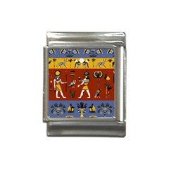 Ancient-egyptian-religion-seamless-pattern Italian Charm (13mm)