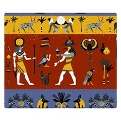 Ancient-egyptian-religion-seamless-pattern Premium Plush Fleece Blanket (small) by Salman4z