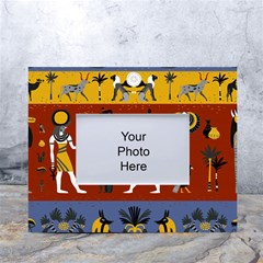 Ancient-egyptian-religion-seamless-pattern White Tabletop Photo Frame 4 x6  by Salman4z