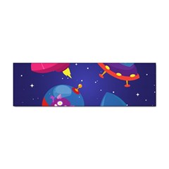 Cartoon-funny-aliens-with-ufo-duck-starry-sky-set Sticker Bumper (10 Pack) by Salman4z