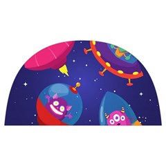 Cartoon-funny-aliens-with-ufo-duck-starry-sky-set Anti Scalding Pot Cap by Salman4z