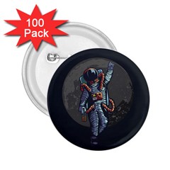 Illustration-drunk-astronaut 2 25  Buttons (100 Pack)  by Salman4z